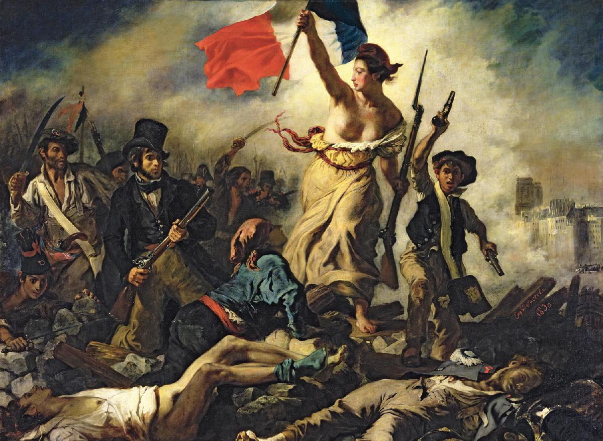 Liberty menant le peuple