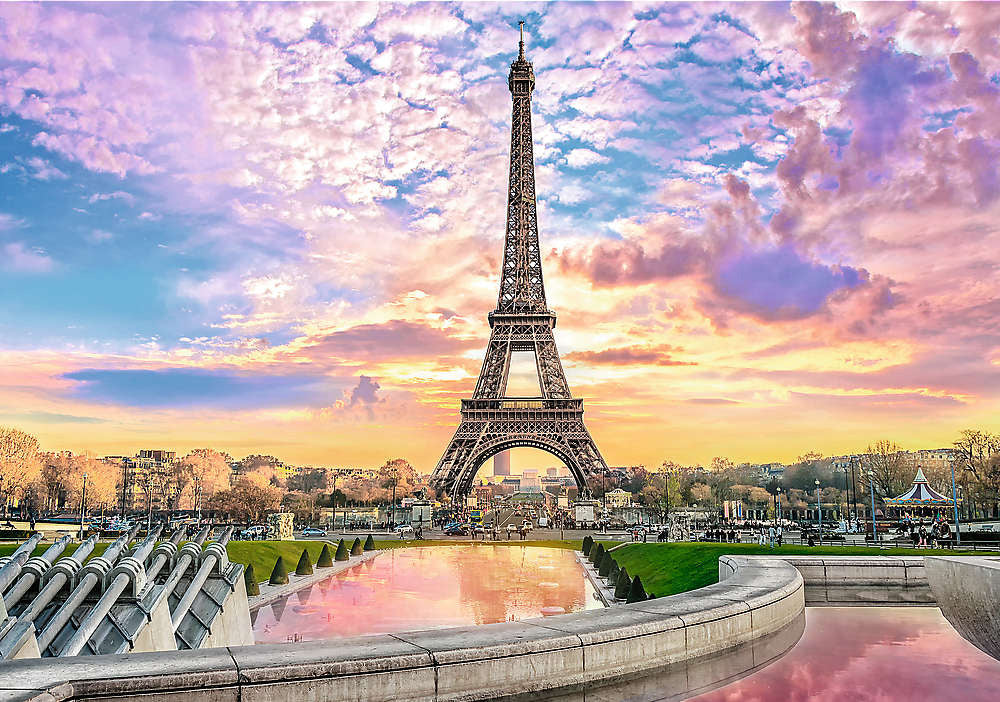 Romantic Sunset - Eiffel Tower (1000pcs)