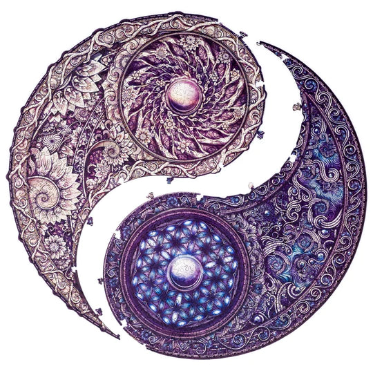 Overarching Opposites MANDALA (Size M) (Wooden Jigsaw Puzzle)