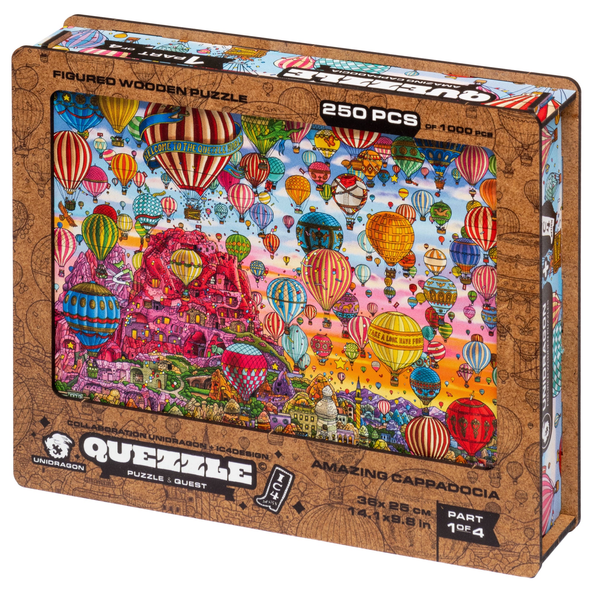 Amazing Cappadocia (Quezzle Part 1) (Wooden Jigsaw Puzzle)