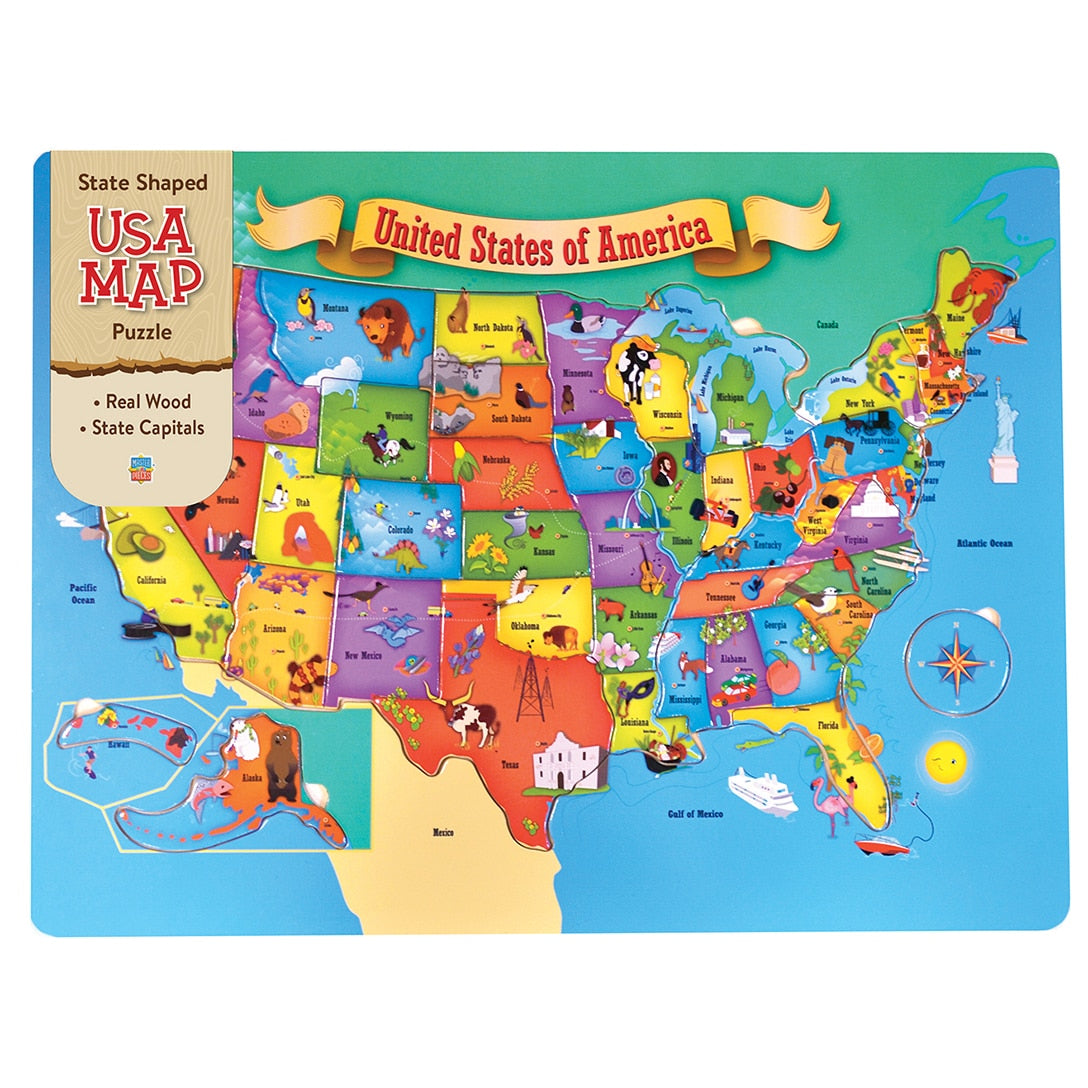 Buy State shaped usa map puzzle Puzzle | Jigsaw Jungle