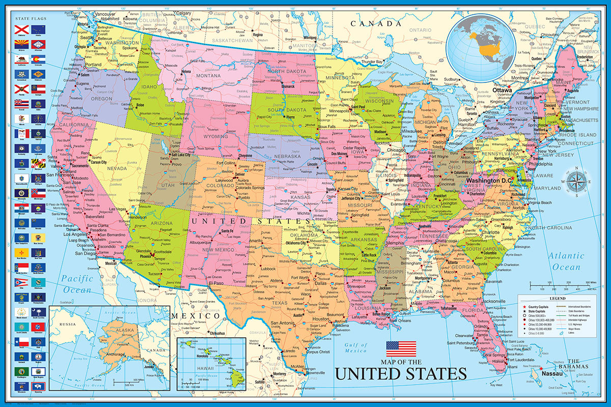 Map of the United States of America