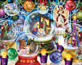 Nativité Snow Globes, Randy Wollenmann (1000pcs)