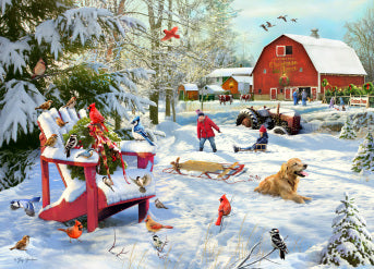 The Farm At Christmas, Greg Giordano (1000pcs)