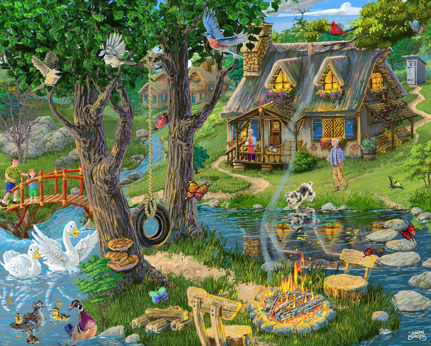 Lakeside Cottage, Joseph Burgess