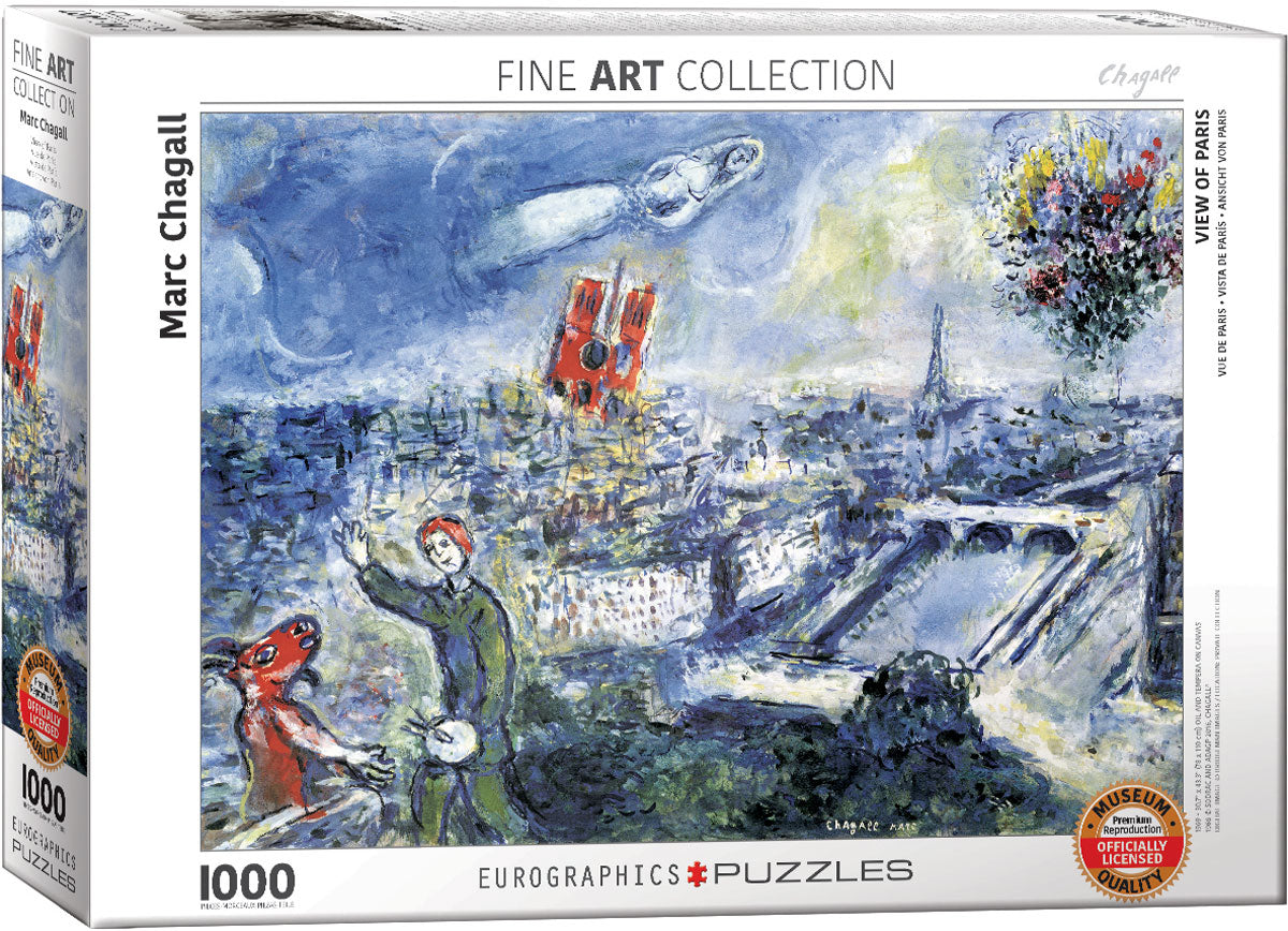 View of Paris (Le Bouquet de Paris), Marc Chagall