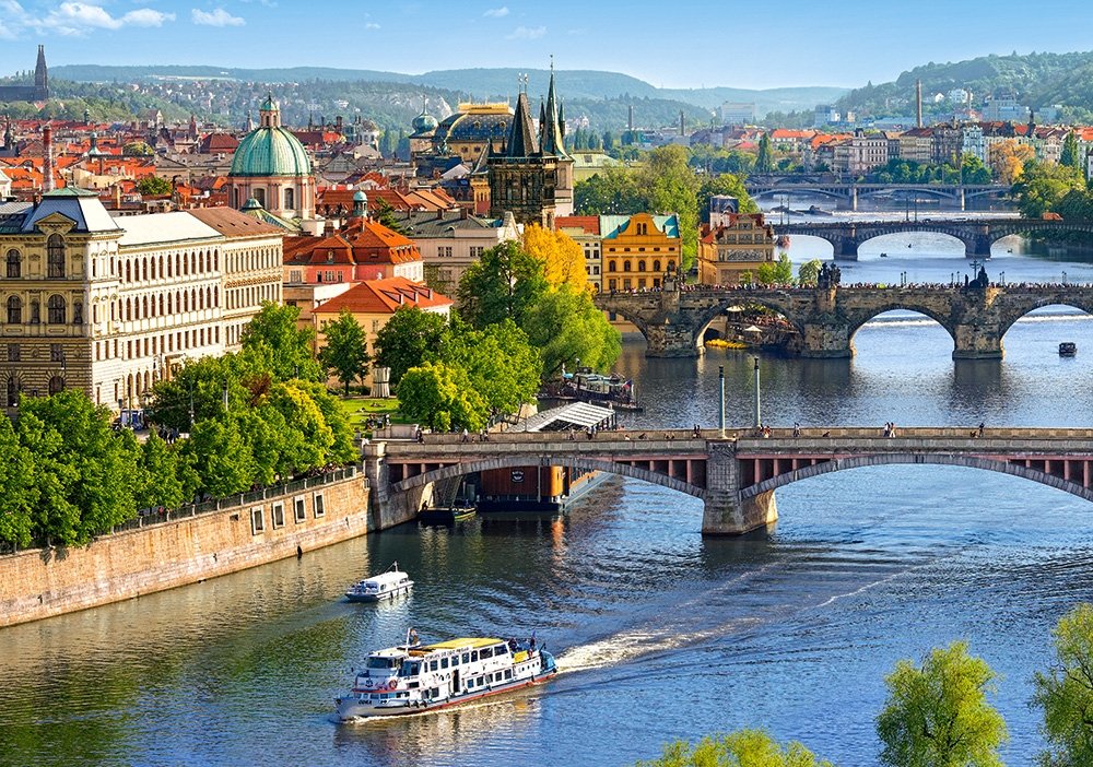 Vue PFG des ponts à Prague (utilisation / utilisée - puzzles pour de bon)