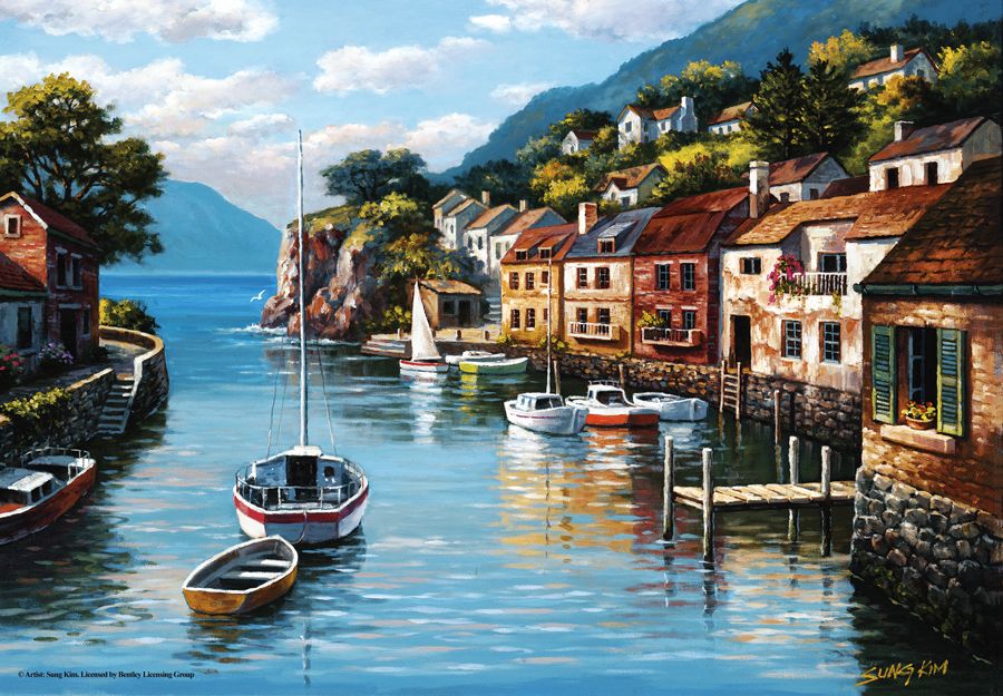 Village on the Water, Sung Kim (500pcs)