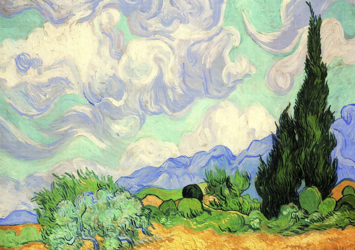 Wheat Field with Cypresses, Vincent Van Gogh