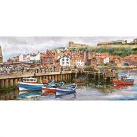 Whitby Harbor, John Wood (panoramique)
