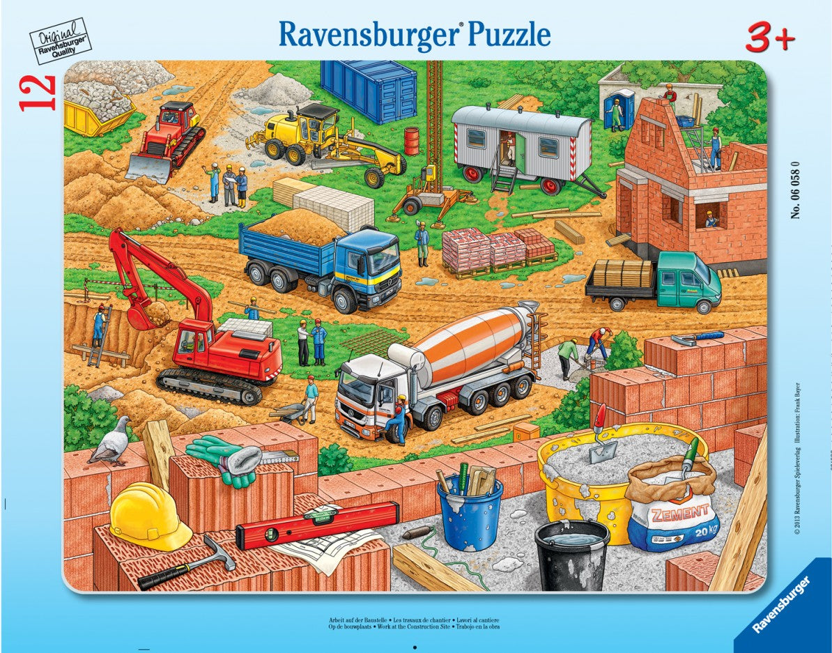 Ravensburger Work at the Construction Site (Tray Puzzle)