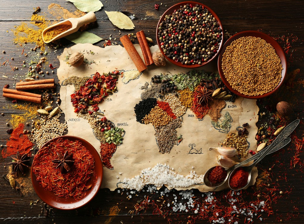 World Map in Spices (2000pcs)