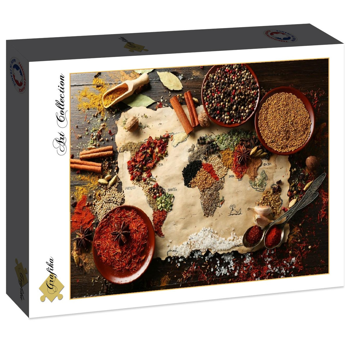 World Map in Spices (2000pcs)