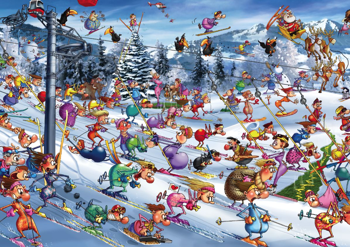 Christmas Skiing, Francois Ruyer