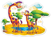 Girafes en savane, maxi