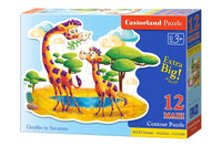 Girafes en savane, maxi