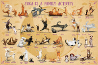 Le yoga est une activité familiale - Yoga Cats & Yoga Dogs (500xlpcs)
