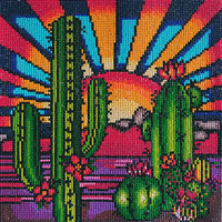 Cactus/ Desert Sun, Diamond Painting